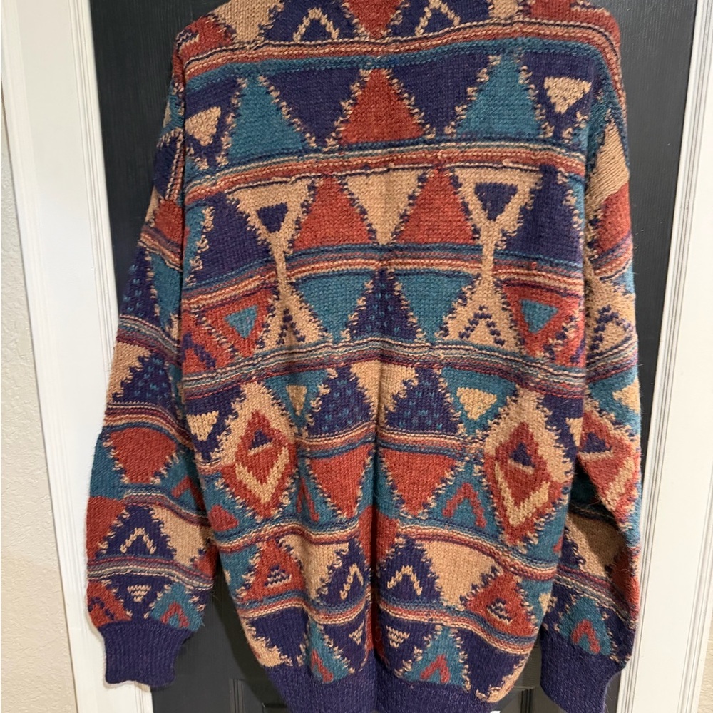 VTG Peruvian Connection Multicolor Geometric Card… - image 8